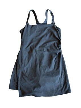 Black Tank Dress with Racerback Straps athletic dress skort with pockets large